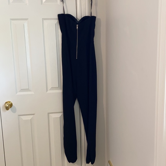 Cynthia Vincent Black strapless jump suit - Picture 6 of 8